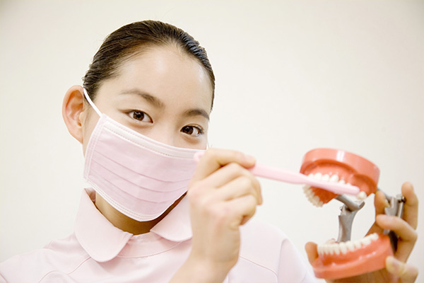 予防メインテナンスは歯科衛生士が行います